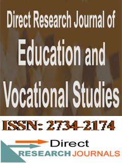 Direct Research Journal of Education and Vocational Studies
